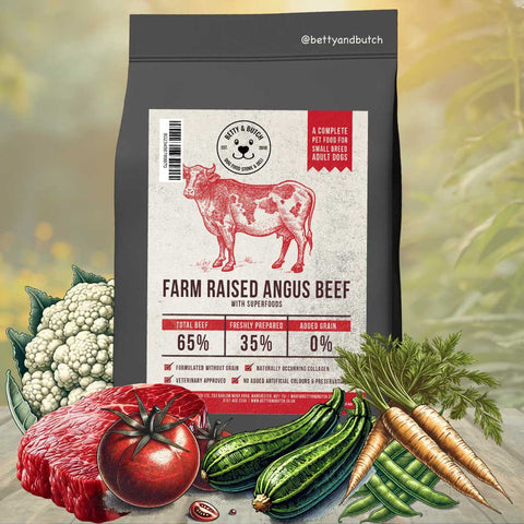 Betty & Butch Superfood Small Breed Dog Food - Angus Beef With Vegetables