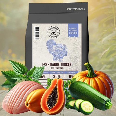 Betty & Butch Superfood Puppy Food - Turkey With Vegetables