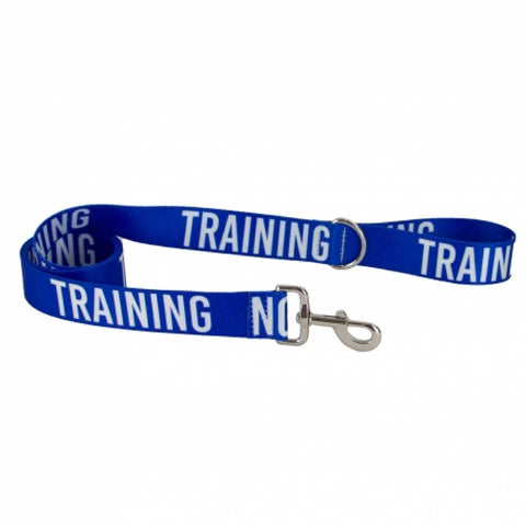 Training Awareness Dog Lead with bold TRAINING lettering, UK made