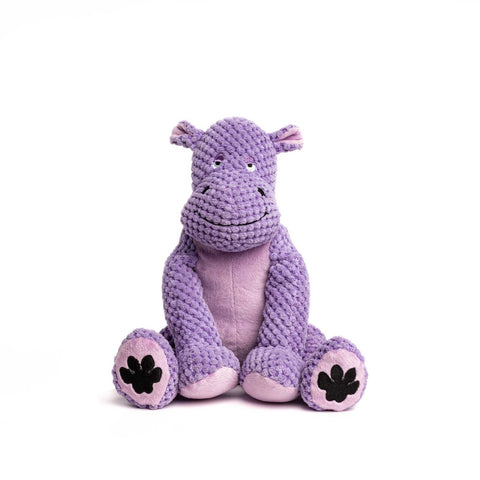 Floppy hippo plush dog toy