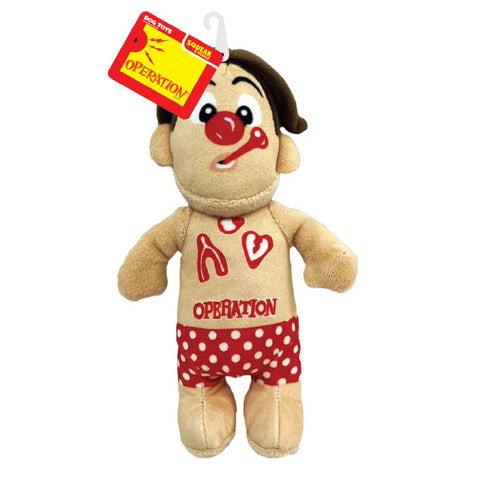 Hasbro Operation Cavity Sam Plush Dog Toy 10" Tan/Red