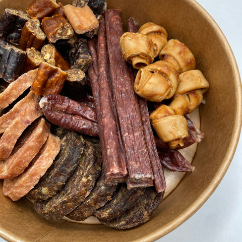 Knot Chews and Sausage Bites from Barkentine’s Bento