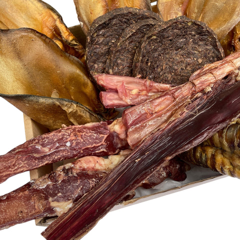 50g of air-dried biltong beef chew, rich in flavour and protein for long-lasting chewing.