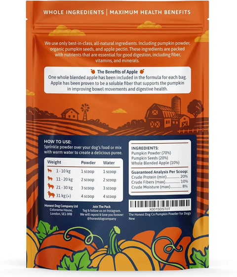 Pre & Probiotics For Dogs | Real Pumpkin Powder + Probiotic