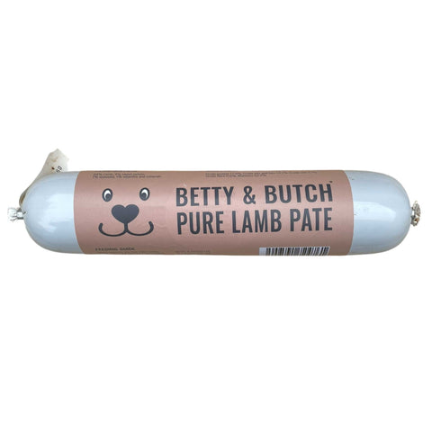 Betty & Butch Pure Lamb Pate can on a white background