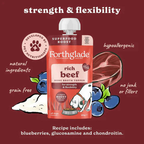 Rich Beef Bone Broth Topper for Dogs | Forthglade