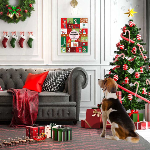 Extra Large Deluxe Advent Dog Advent Calendar. 55 Treats