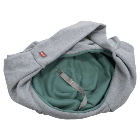 Junior Puppy Front Carrier Sling Soft & Secure Dog Sling Grey