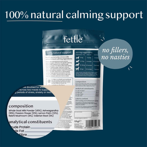 Fettle Calming Support Powder for Dogs