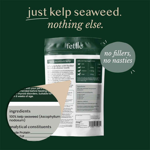 Fettle Kelp Seaweed Powder for Dogs and Cats