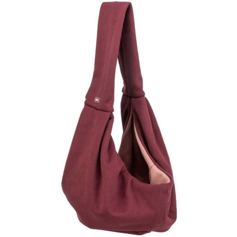 Junior Puppy Front Carrier Sling Soft & Secure Dog Sling Burgundy