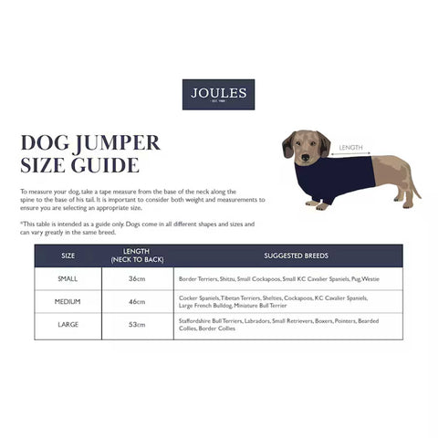 Joules Dawson Navy Blue Dog Knit Jumper