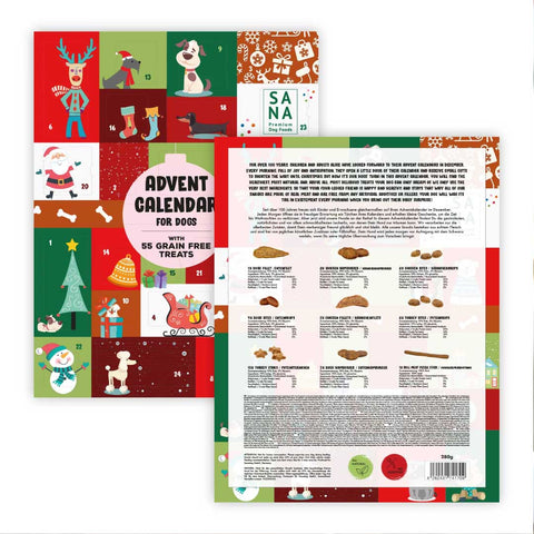Extra Large Deluxe Advent Dog Advent Calendar. 55 Treats