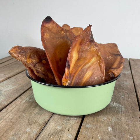 10 Premium Pig Ear Tasty Dog Treat - Bulk Buy