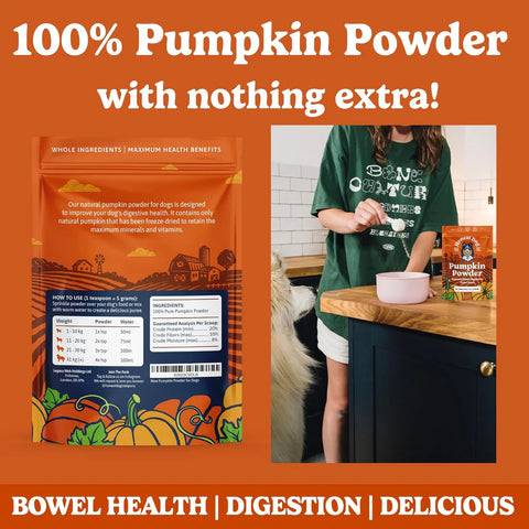 Pumpkin Powder For Dogs | Canned Pumpkin Purée Alternative