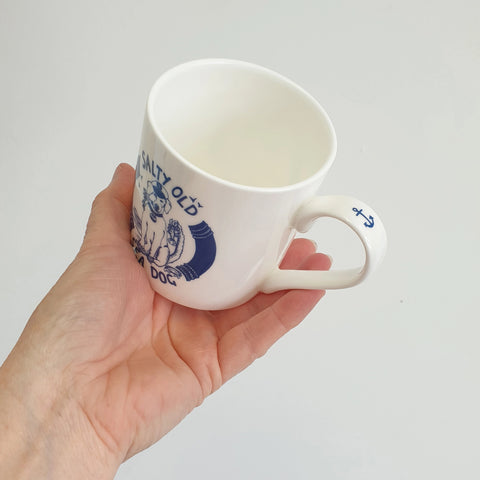 Salty Old Sea Dog Hand Decorated Bone China Mug