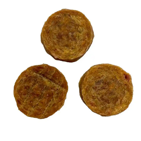 3x Premium Chicken Burgers Dog Deli Treats - High in Protein - BETTY & BUTCH®